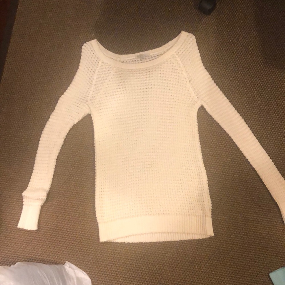 Small American Eagle White Sweater